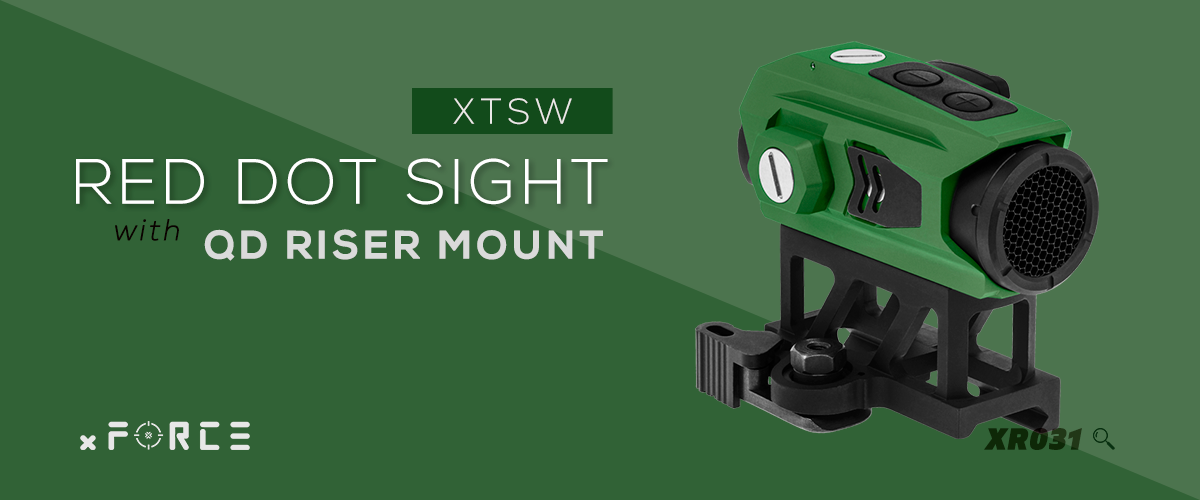 xFORCE XTSW RED DOT SIGHT WITH QD RISER MOUNT