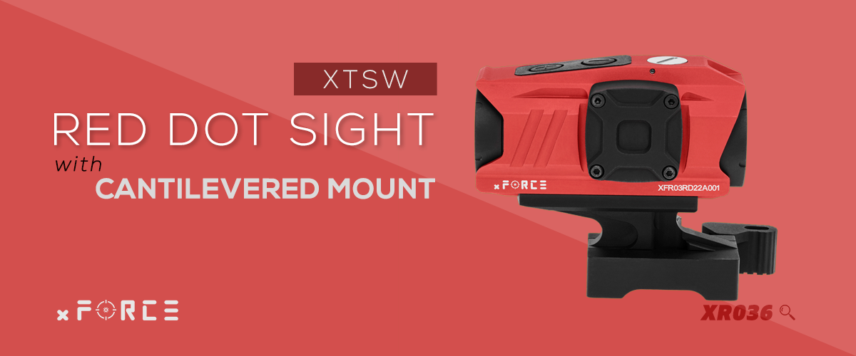 xFORCE XTSW RED DOT SIGHT WITH CANTILEVERED MOUNT